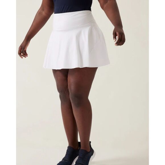 Athleta Ace Tennis Skort 13.5" Size 1X Bright White Golf Athletic Running - Picture 1 of 13